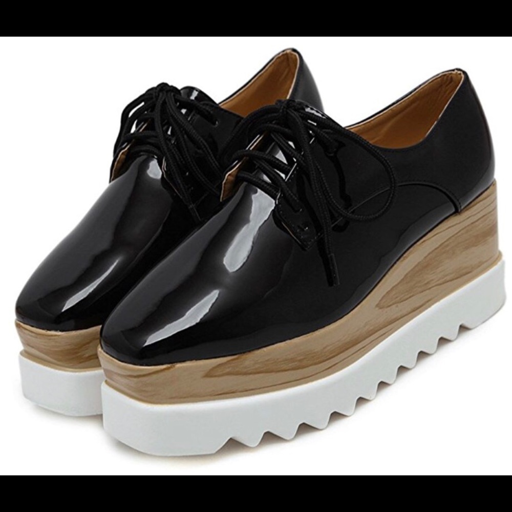 Oxford Platform Wedge Shoes